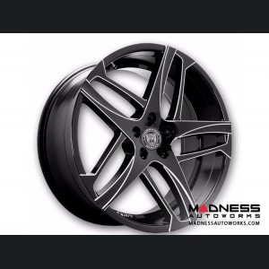 Custom Bavaria Wheels by Lexani - Competition Series - Glossy Black with Machined Accents